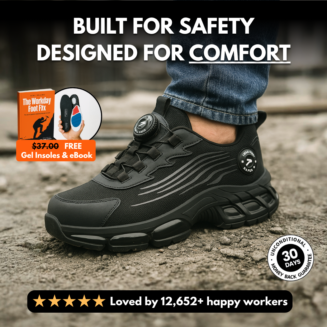 StepGuard Pro™ - The Most Comfortable Steel Toe Shoes